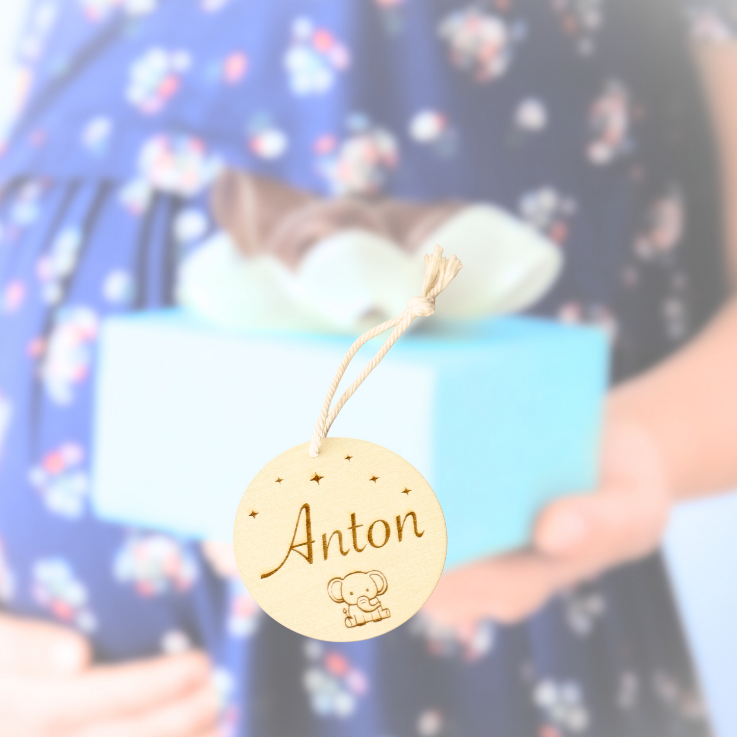 Baby Geschenkanhänger personalisiert
