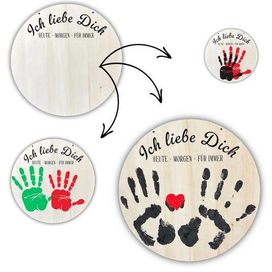 XL Handabdruck für Erwachsene , Geschenk zum Jahrestag oder zum Hochzeitstag Personalisiert