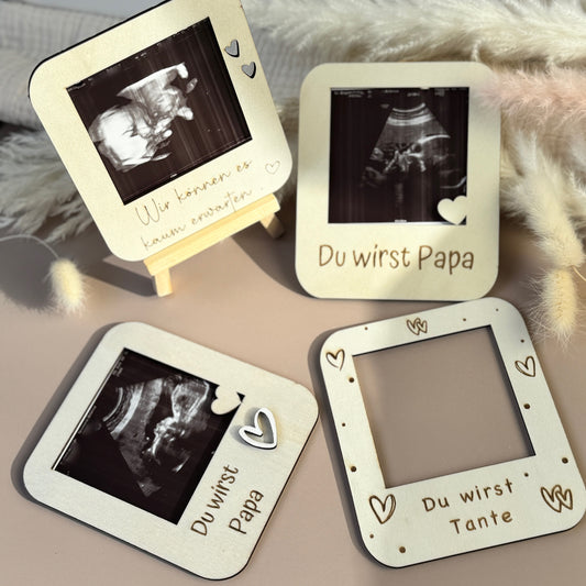 Rahmen Ultraschall Foto Schwangerschaftsverkündung