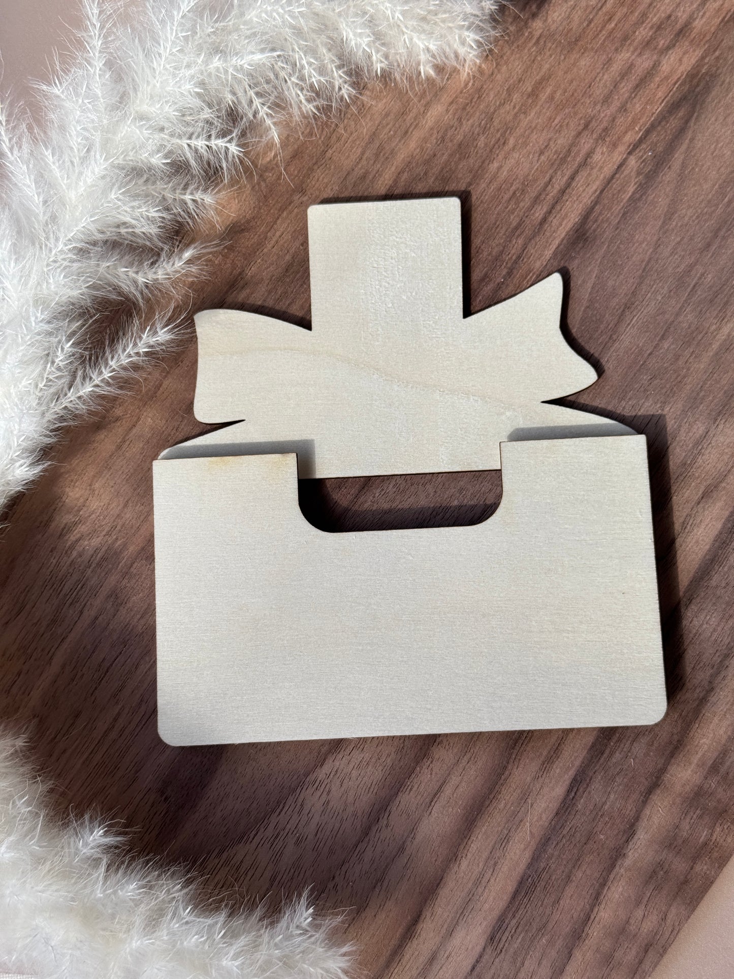 Gutscheinverpackung aus Holz | Parfüm Flakon Geldgeschenk