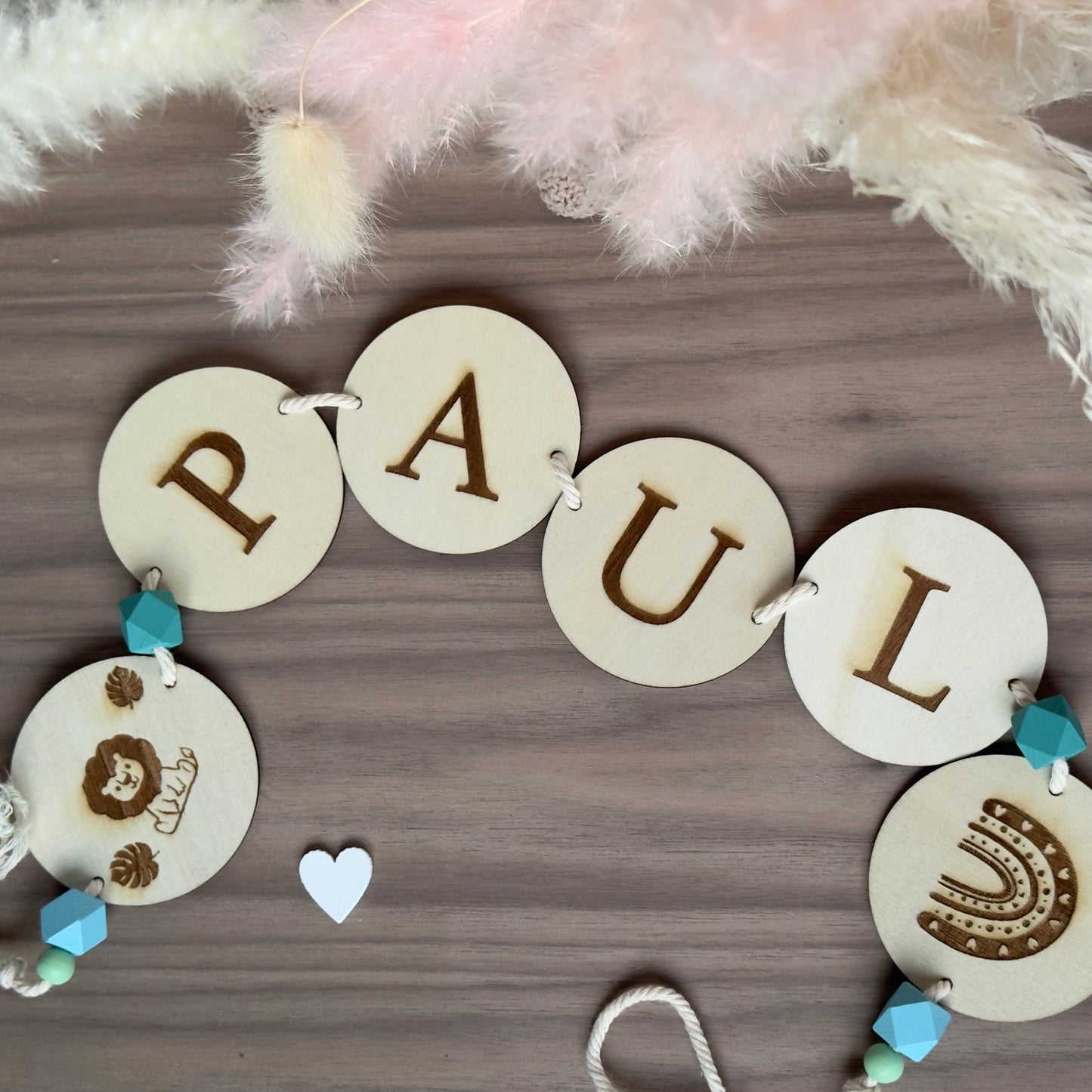 Holz Girlande Buchstaben, Kinderzimmer und Babyzimmer