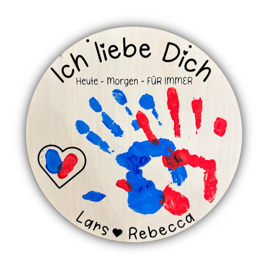 XL Handabdruck für Erwachsene , Geschenk zum Jahrestag oder zum Hochzeitstag Personalisiert Bild 