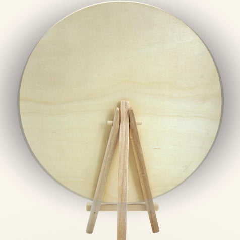 Holzschild mit Staffelei