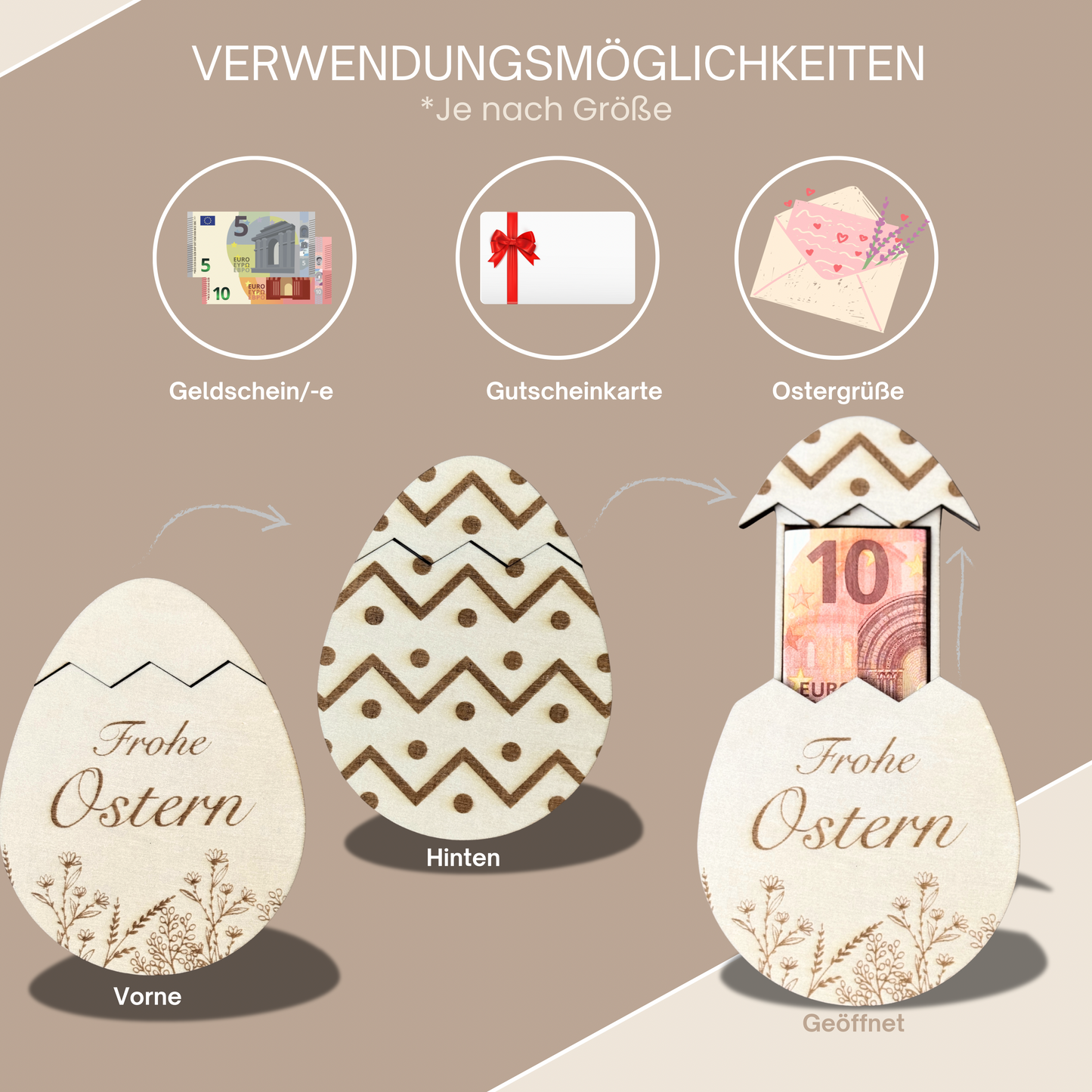 Geldgeschenk zu Ostern – Osterei