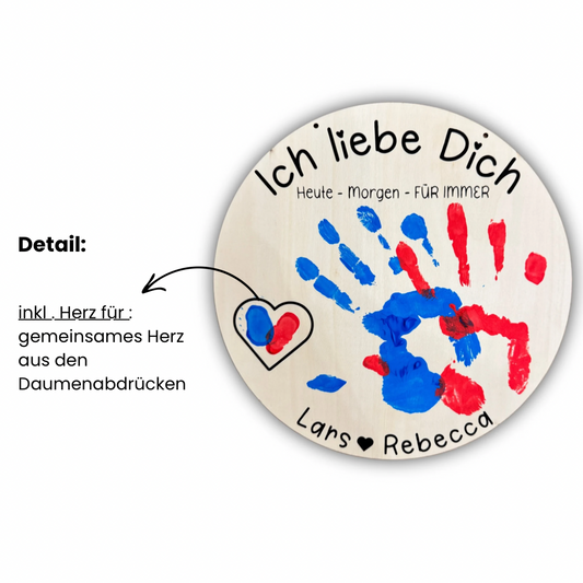 XL Handabdruck für Erwachsene , Geschenk zum Jahrestag oder zum Hochzeitstag Personalisiert