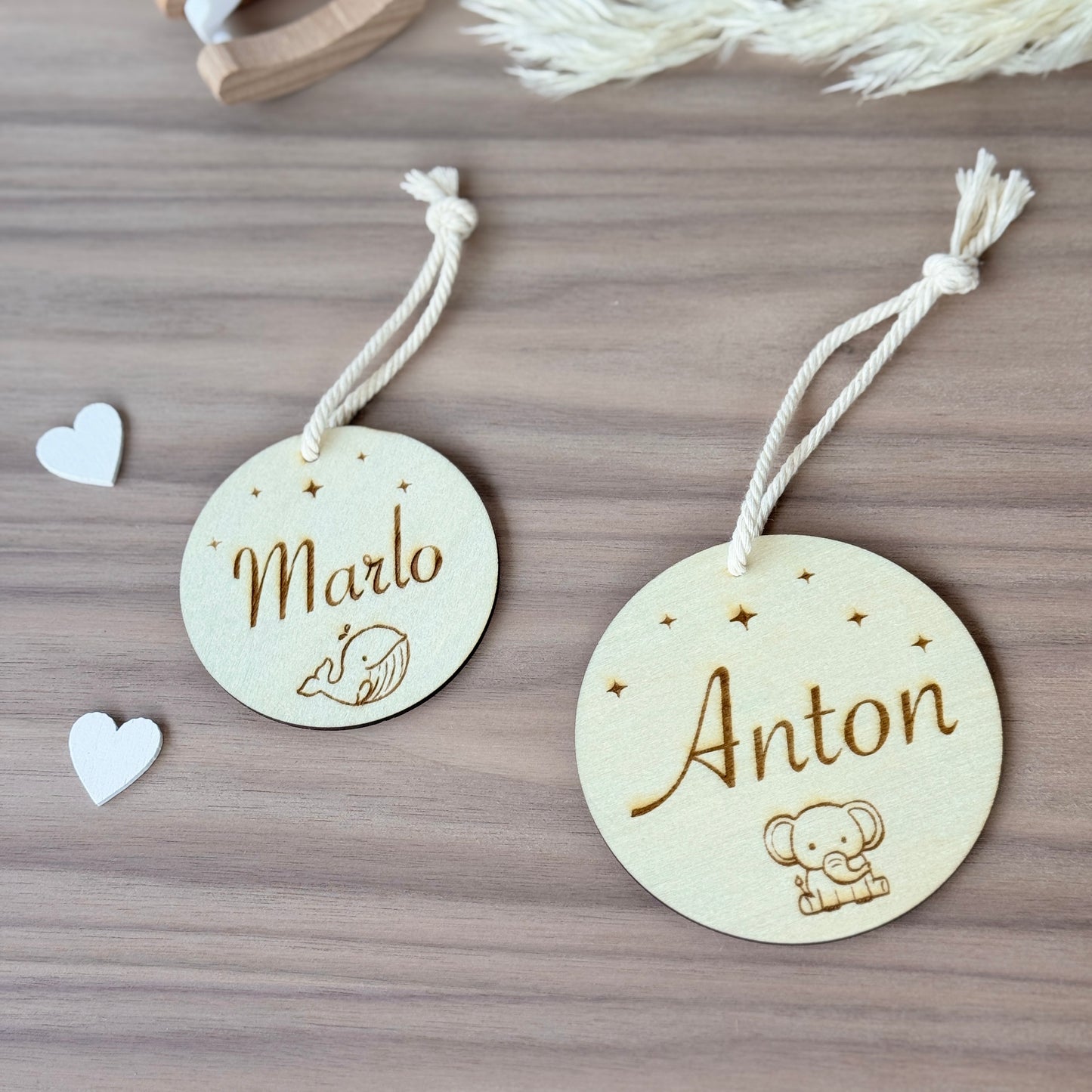 Baby Geschenkanhänger personalisiert