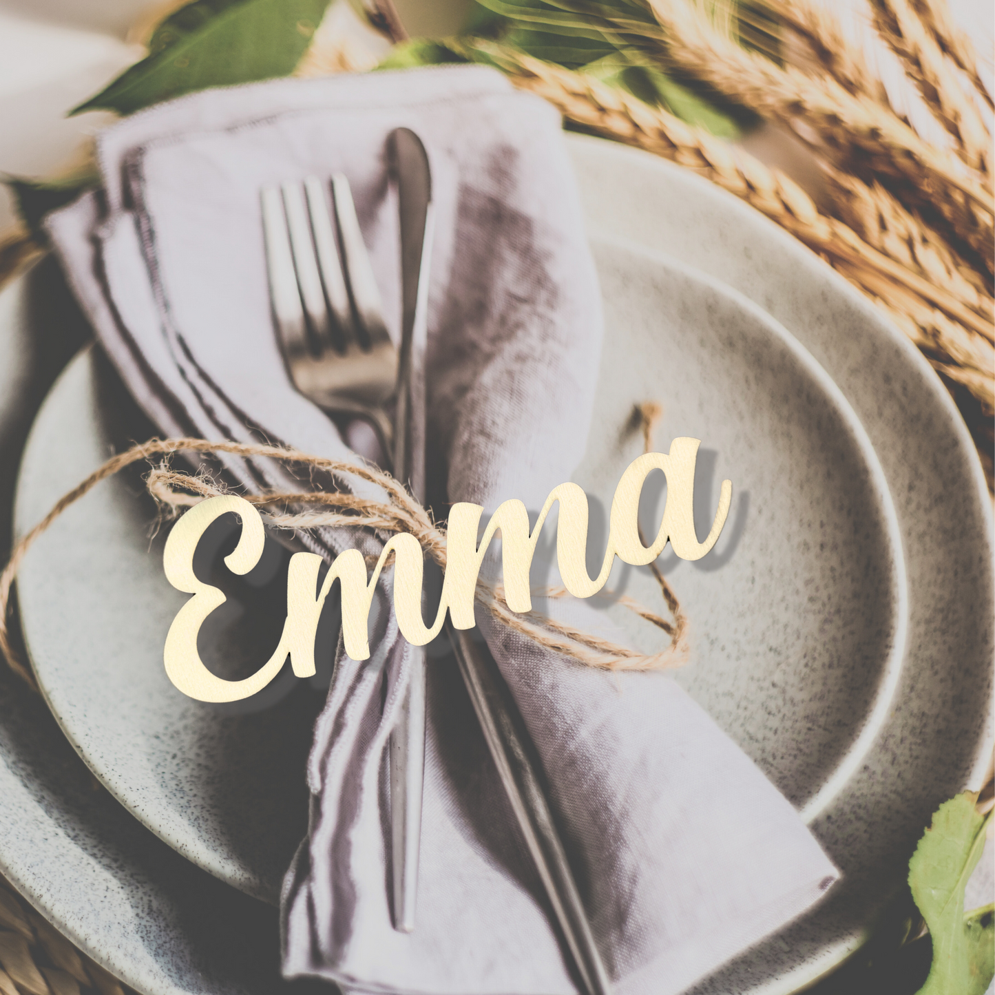 Tischkarten Namensschilder aus Holz – Platzkarten