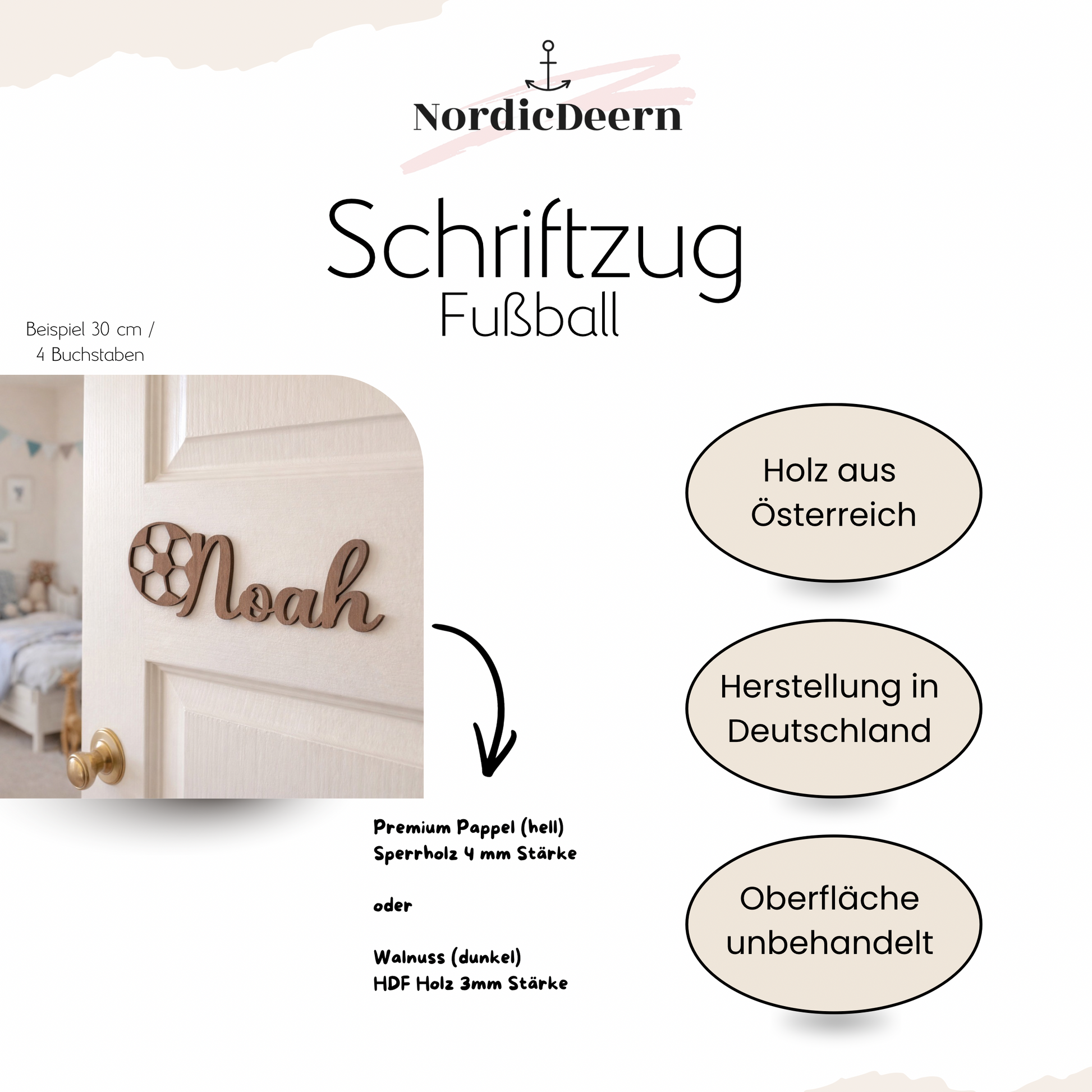 Fußball Schriftzug 