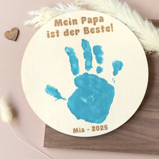 Personalisiertes Holzschild mit Gravur „Mein Papa ist der Beste“, Kind basteln für Papa , bester Papa Geschenk 
